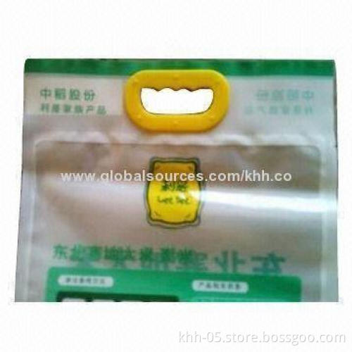 Rice Bag with Handle, Customized Sizes and Logos are Accepted